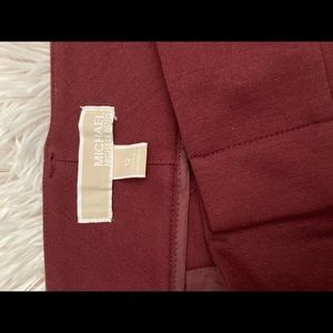 Burgundy micheal kors dress pants